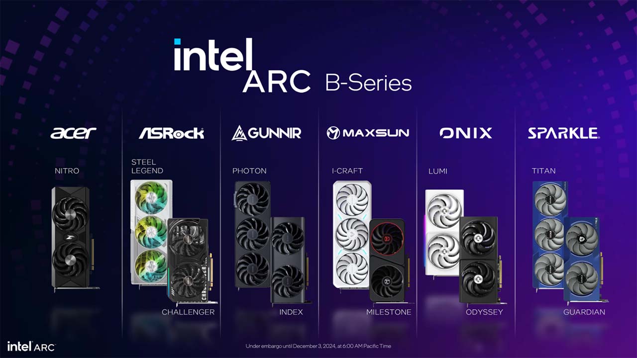 Intel Arc Battlemage GPUs Board Parnters